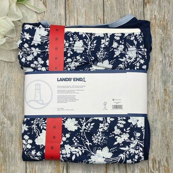 Lands’ End Women’s Knit Pajama Lounge 2-Piece Set Size M - Picture 2 of 5